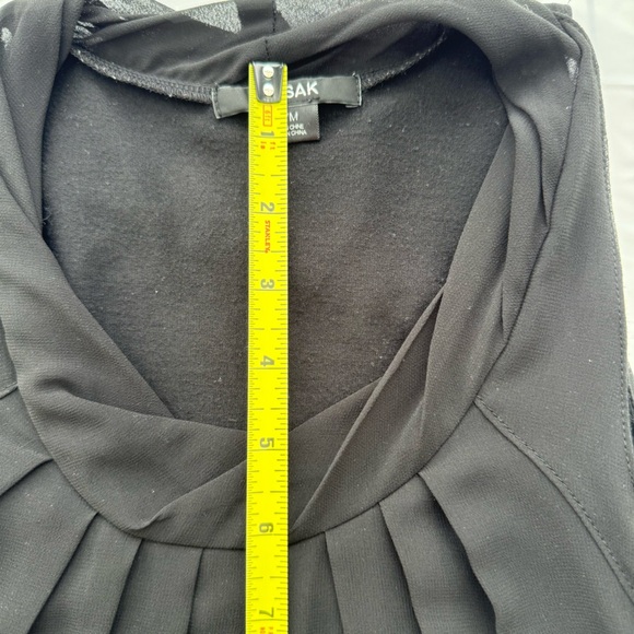 RUDSAK Black Goth Mini Dress Halter Ruffles Chiffon Sheer - Picture 15 of 16